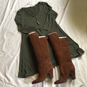 🌸NWB🌸Nine West suede over the knee boots
